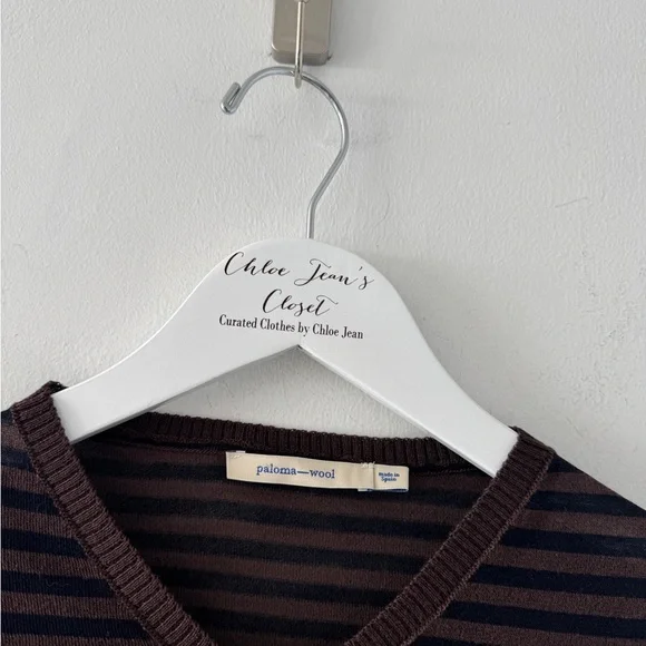 PALOMA WOOL Iglú Stripe Extrafine Merino Wool Sweater S - Picture 3 of 6